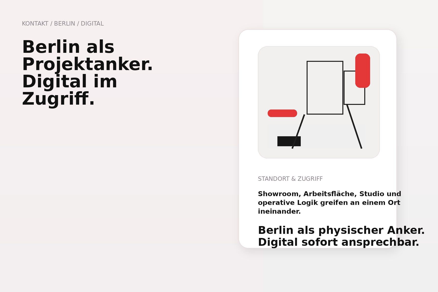 Berlin als Projektanker und digitaler Zugriff